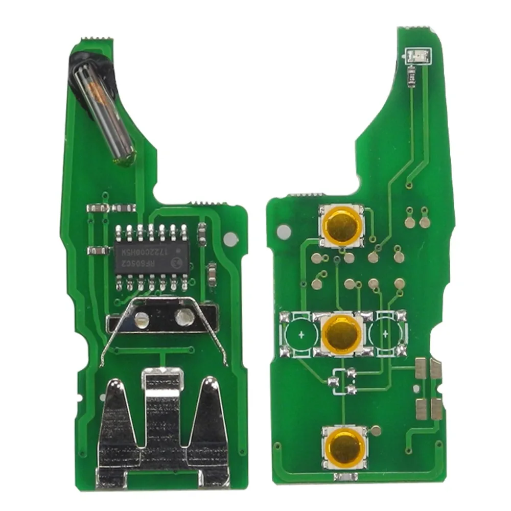2 Кнопки Jingyuqin 5K0837202AD с ID48 Дистанционным Ключом для VW Beetle/Caddy/Eos/Golf/Jetta/Polo/Scirocco/Tiguan/Touran/UP - Количество кнопок: 2 Кнопки