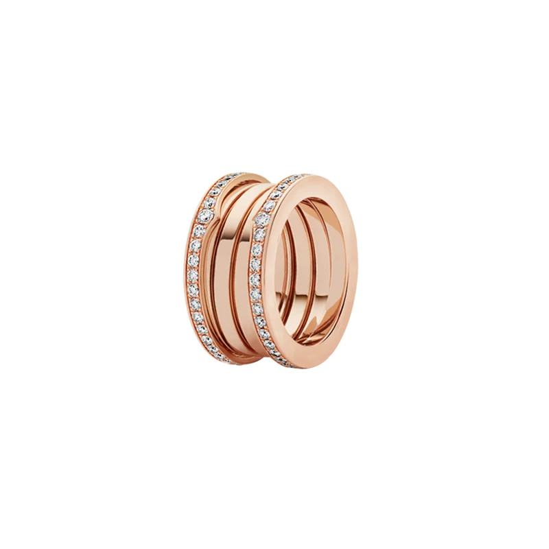 Suri new original fit bulgaria couple ring for women 925 sterling silver ceramic fashion rose gold luxury jewelry wedding gift