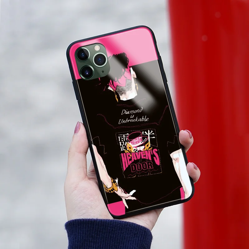 Мягкий силиконовый стеклянный чехол для телефона Rohan Kishibe JoJo's Surprise iPhone SE 6s 7 8 Plus X