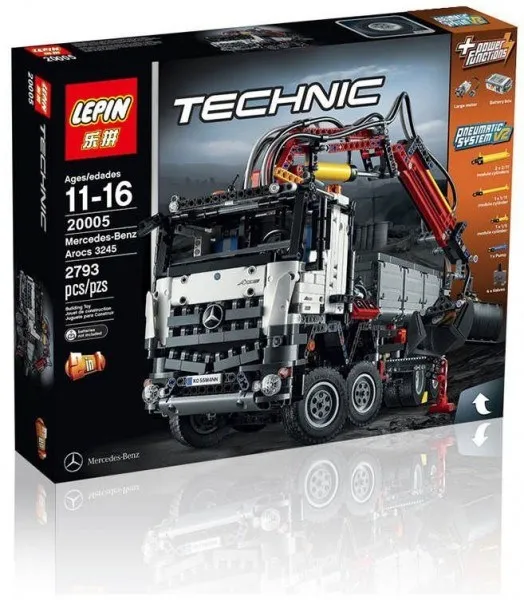 Конструктор lepinblocks 20005 грузовик Mercedes Benz Technic Совместим с Лего 42043 LN