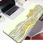 Большой коврик для мыши с изображением японского пейзажа, размер XXL, игровые аксессуары для клавиатуры и ноутбука, настольный игровой коврик для мыши