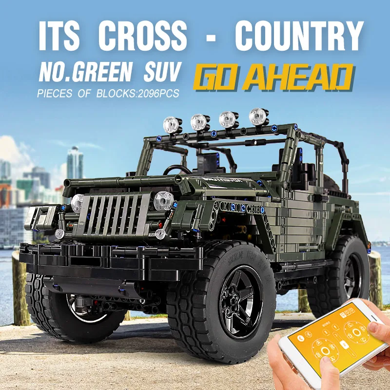 Молд King MOC высокотехнологичный RC Jeeps Adventurer внедорожник модель грузовика