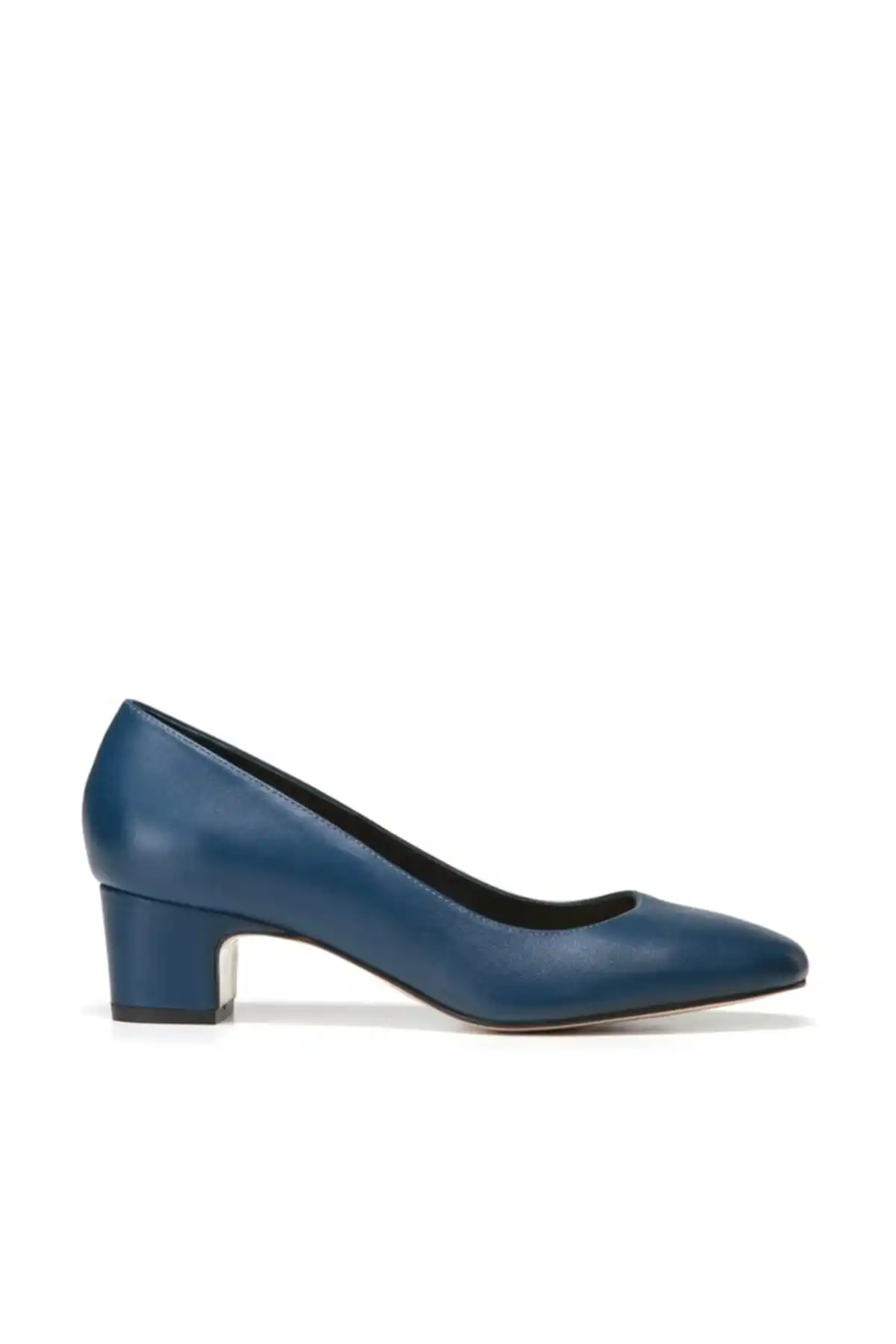 

Genuine leather navy blue women heels shoes 01 AYH137110A680