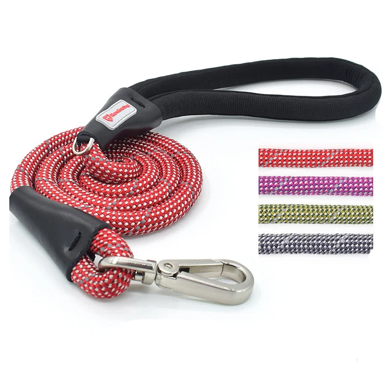 Поводок для домашних животных светоотражающий сильный поводок собак длиной 1 5 м