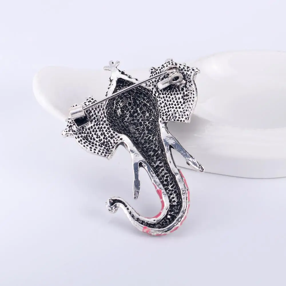 Модные броши 2019 брошь слон стразы эмаль на булавке Женские аксессуары сосны