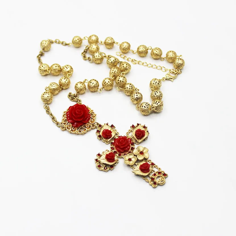 Женские серьги с красными цветами|Цепочки| |