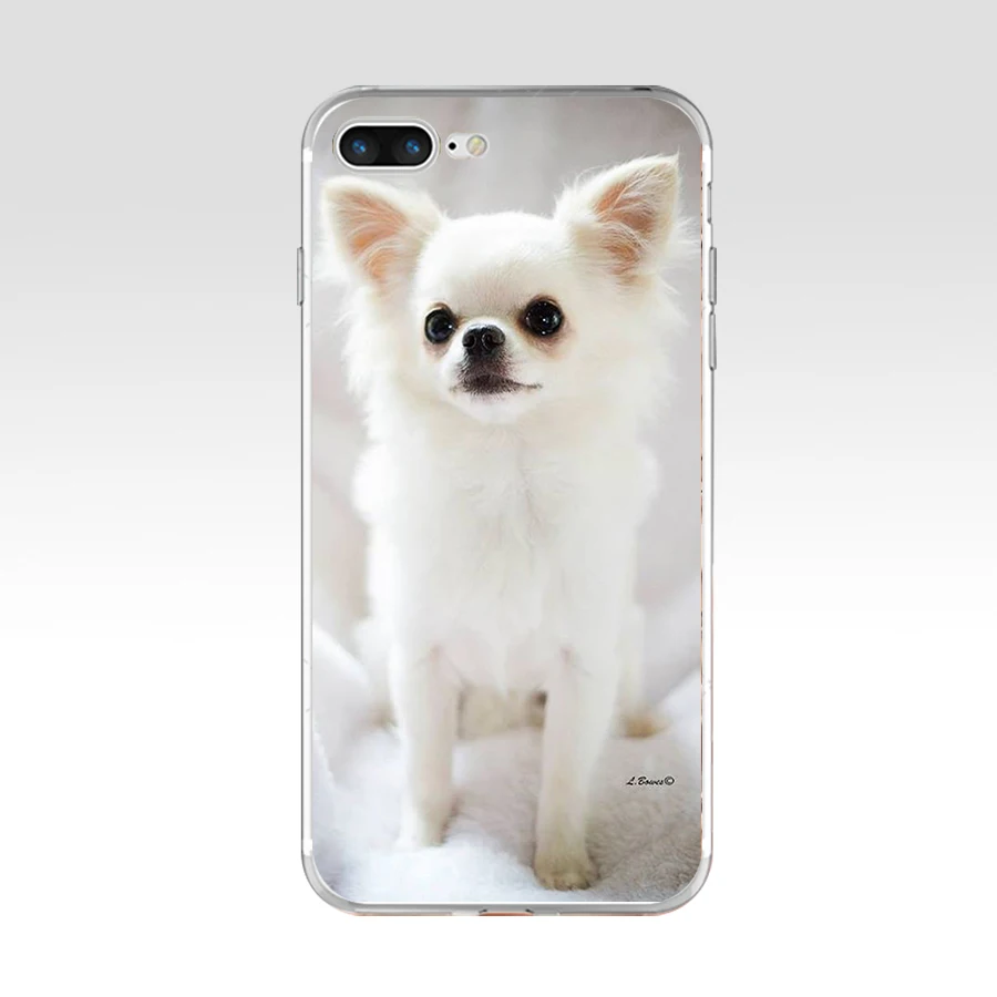 Мягкий силиконовый чехол 008FG для чихуахуа собаки щенка ТПУ Apple Iphone 5 6 6s 7 8 plus x xr xs