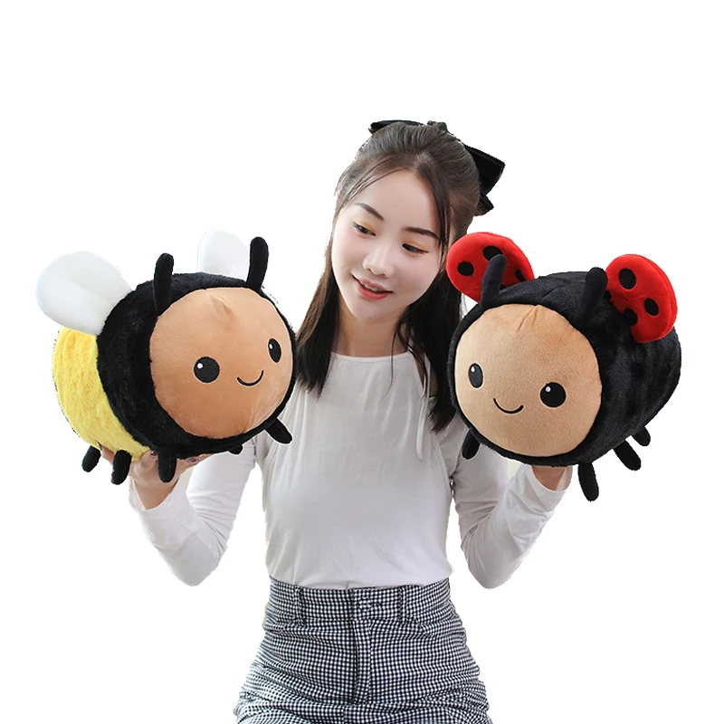 

Kawaii Bee Ladybug Plush Toy Soft Stuffed Insect Honeybee Ladybird Doll Toys Kids Birthday Christmas Gift for Child