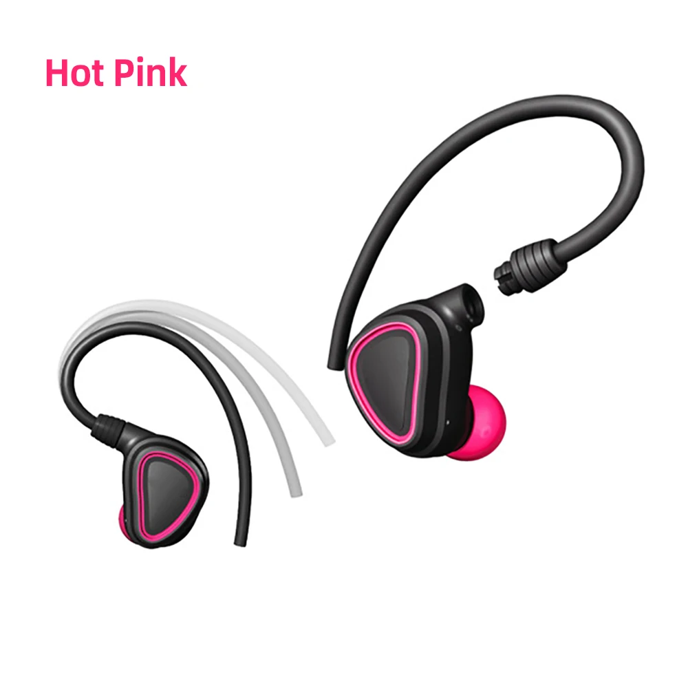 Pink Новые спортивные беспроводные наушники, наушники Bluetooth 4,1, стерео наушники с шумоподавлением и зарядным устройством для бега, Android PC - Цвет: Pink