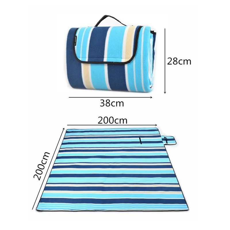 

Portable Waterproof Folding Beach Picnic Mat Outdoor Printed Moisture-proof Camping Sleeping Mat Travel Beach Pad 2*2m 2*1.5m