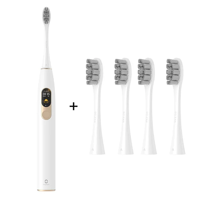 add 2 PW01 Глобальная версия Oclean X Xiaomi sonic электрическая зубная щетка обновленная Водонепроницаемая ультра звуковая автоматическая зубная щетка перезаряжаемая через USB - Цвет: add 2 PW01