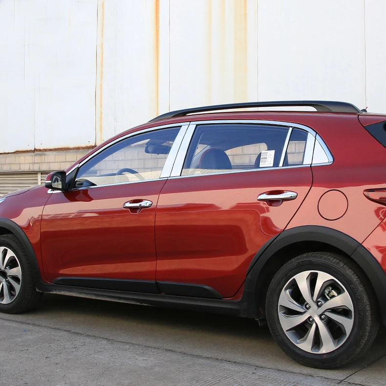 Lsrtw2017 хромированные накладки на окна автомобиля из нержавеющей стали для Kia Rio X Line