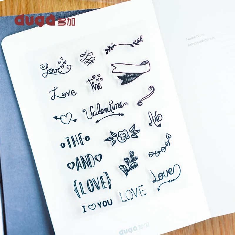 Прозрачный силиконовый штамп/печать для сделай сам скрапбукинг фотоальбом