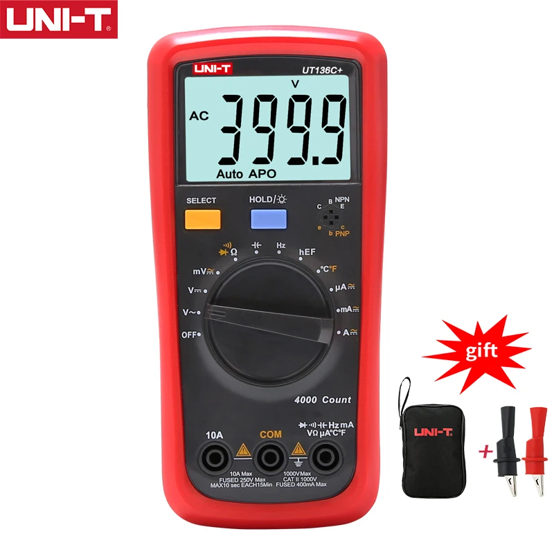 UNI T UT136C + высокая точность цифровой универсальный электроизмерительный прибор