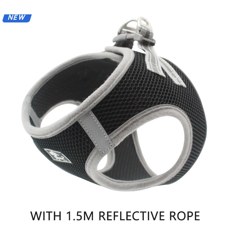 Супер дышащий поводок для домашних животных нагрудный ремень поводки светится в