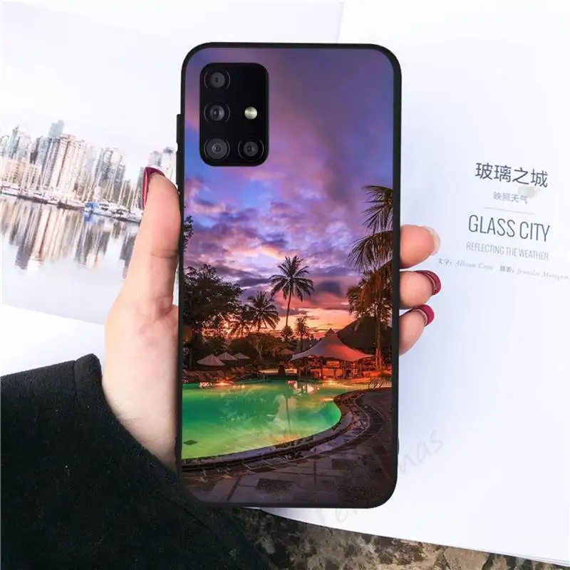 

Sunset view of Bali Phone Case For Samsung galaxy S 7 8 9 10 20 edge A 6 10 20 30 50 51 70 note 10 plus