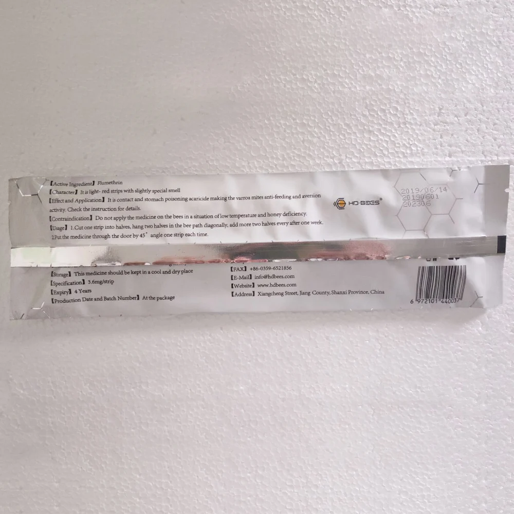 Медицина для пчел Manlink флюметрин полоска мгновенная пчела Varroa Mite убийца и борьба
