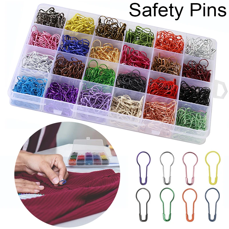 Металлические зажимы в форме тыквы безопасные булавки разных цветов для вязания