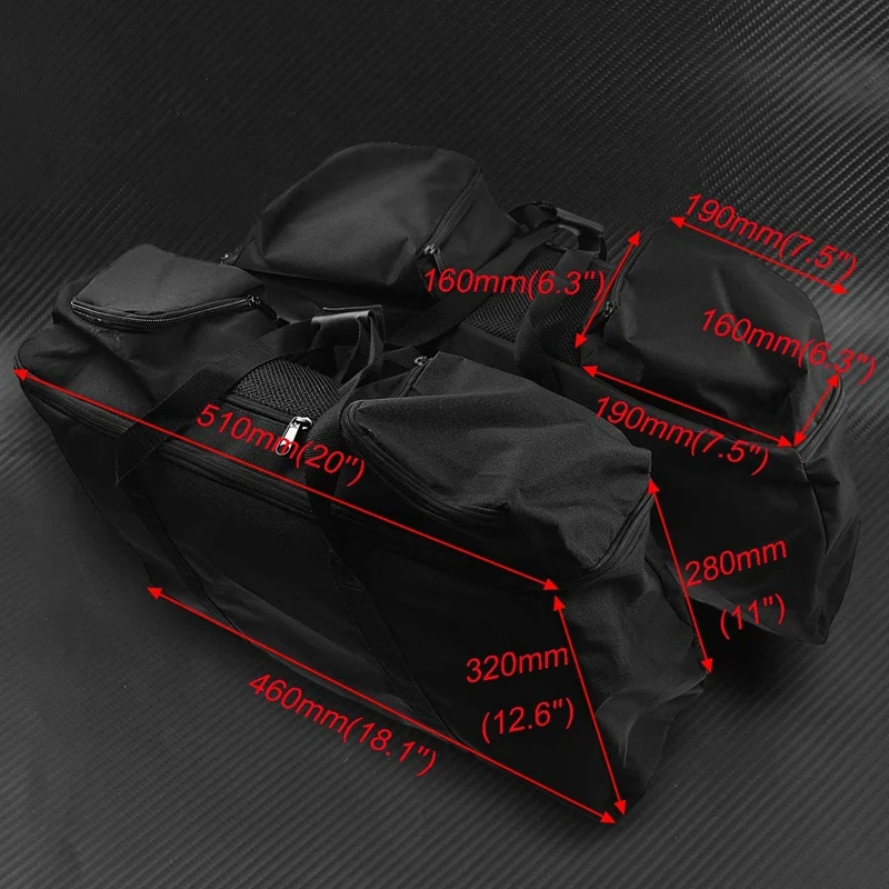 

Motorcycle Saddlebag Waterproof Luggage Liner Storage Bag Travel Bag for Touring Electra Street Glide Road King