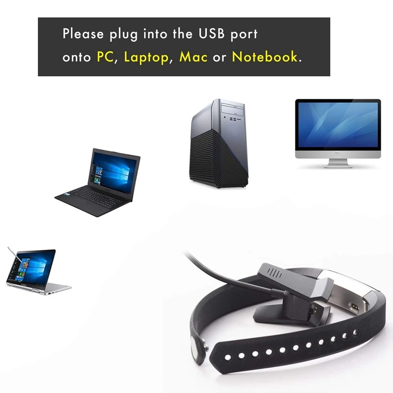 Зарядный Зажим Для Fitbit Alta сменный usb адаптер для зарядного устройства зарядный