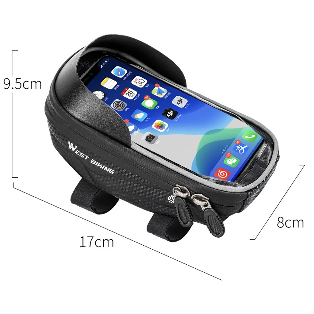Велосипедная сумка для сенсорного экрана велосипеда водонепроницаемая хранения