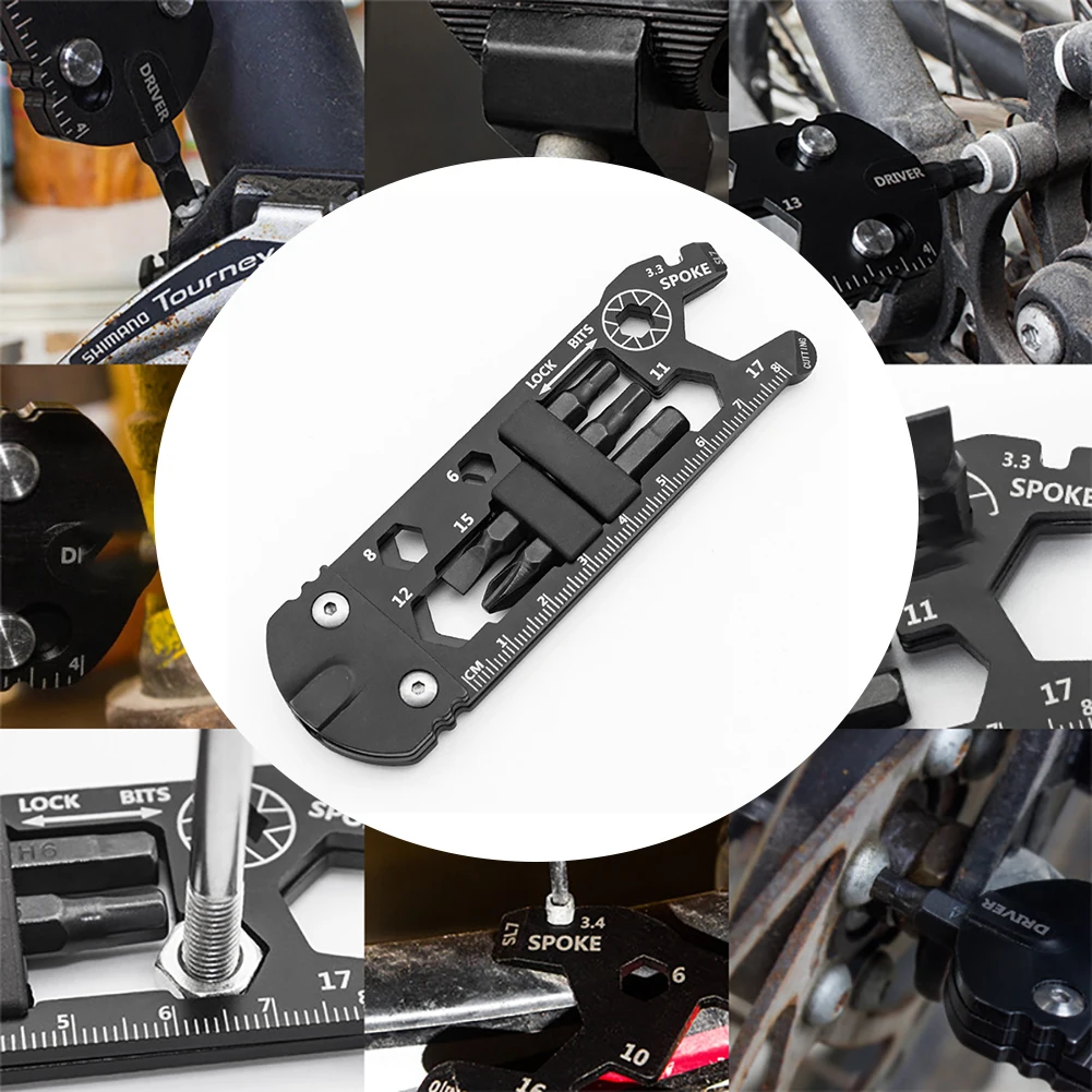 

Bicycle Bike Portable Tools Repairing Bike Repair Tool Kit Wrench Screwdriver Chain Carbon Steel Bicycle Multifunction Tool