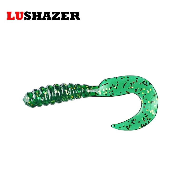 LUSHAZER 20 шт./лот 6 см 2 г Shihun брендовая мягкая Рыболовная Приманка Мягкая приманка