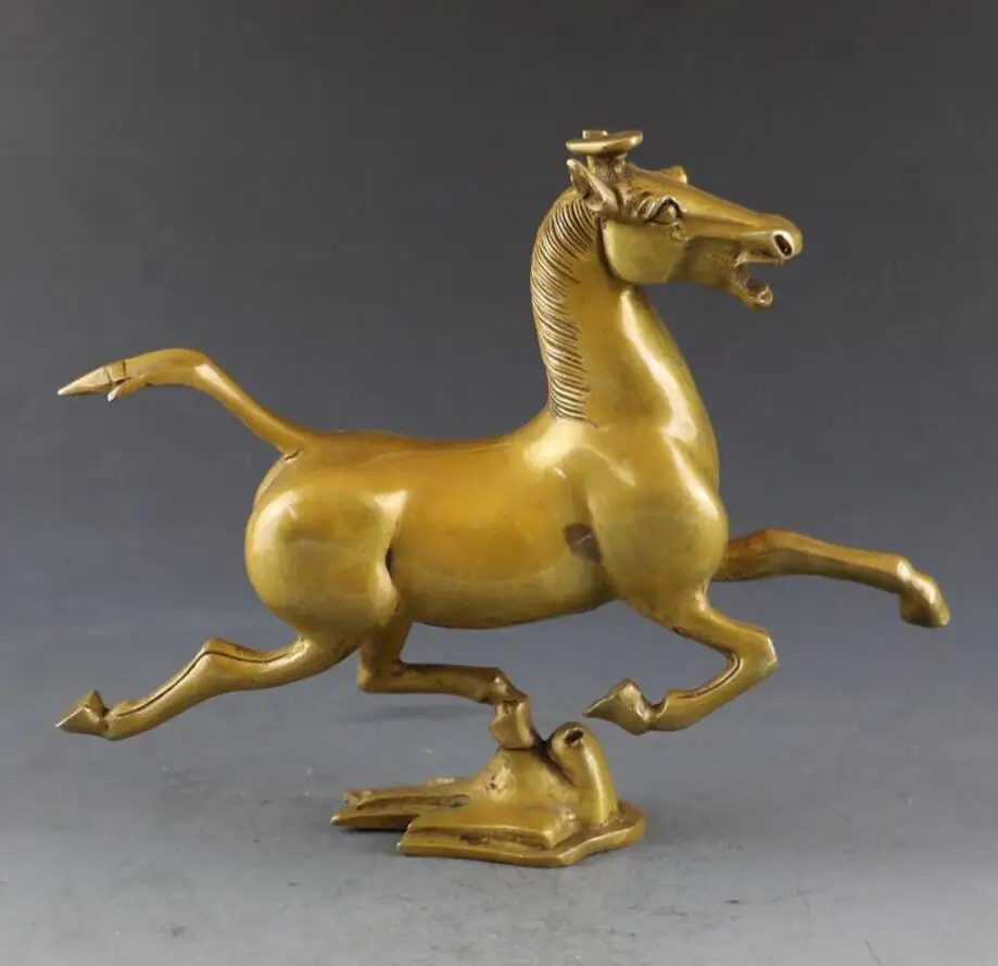 Медная Статуя медная лошадь шаги на летающей Ласточке домашное украшение ручной