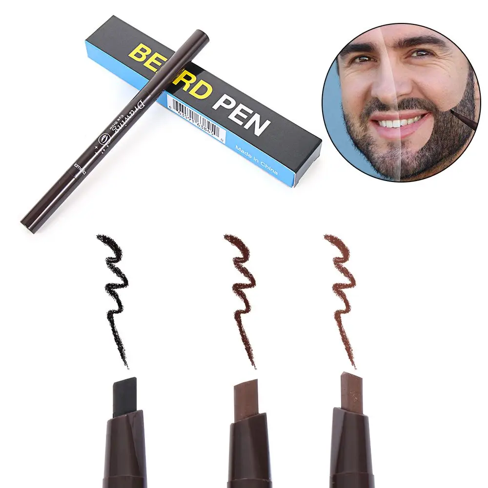 

1 Pc Beard Filler Pen Fast Camouflage Natural Hair Grower Male Mustache Repair Shape Beard Growth Pencil Waterproof Beard Tools
