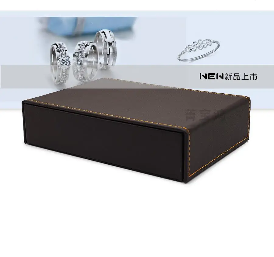 PU leather fashion high-end leather jewelry storage box portable jewelry box jewelry display box