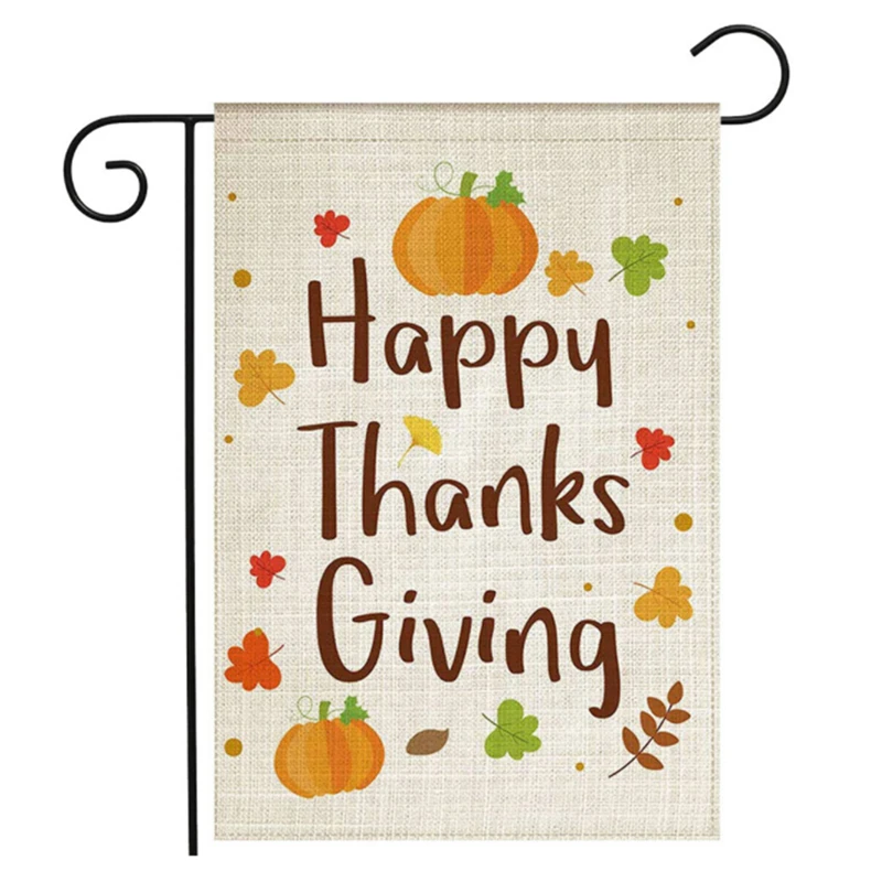 Модный Рождественский флаг с буквенным цветочным принтом Садовый