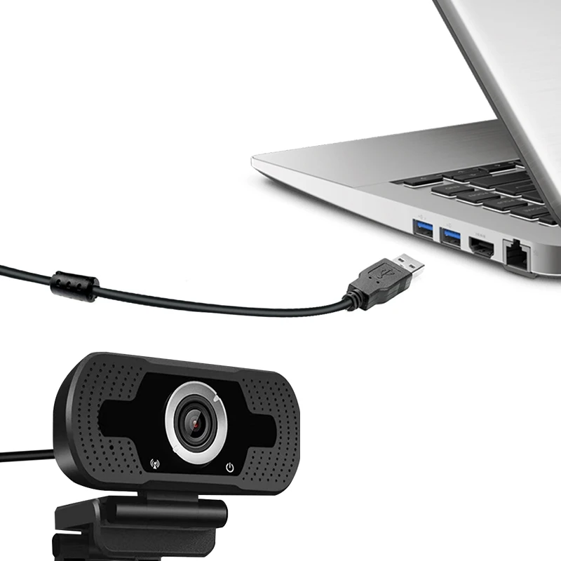 

1080P HD USB Computer Camera Built-in Microphone Driver-Free Live Webcam Camera