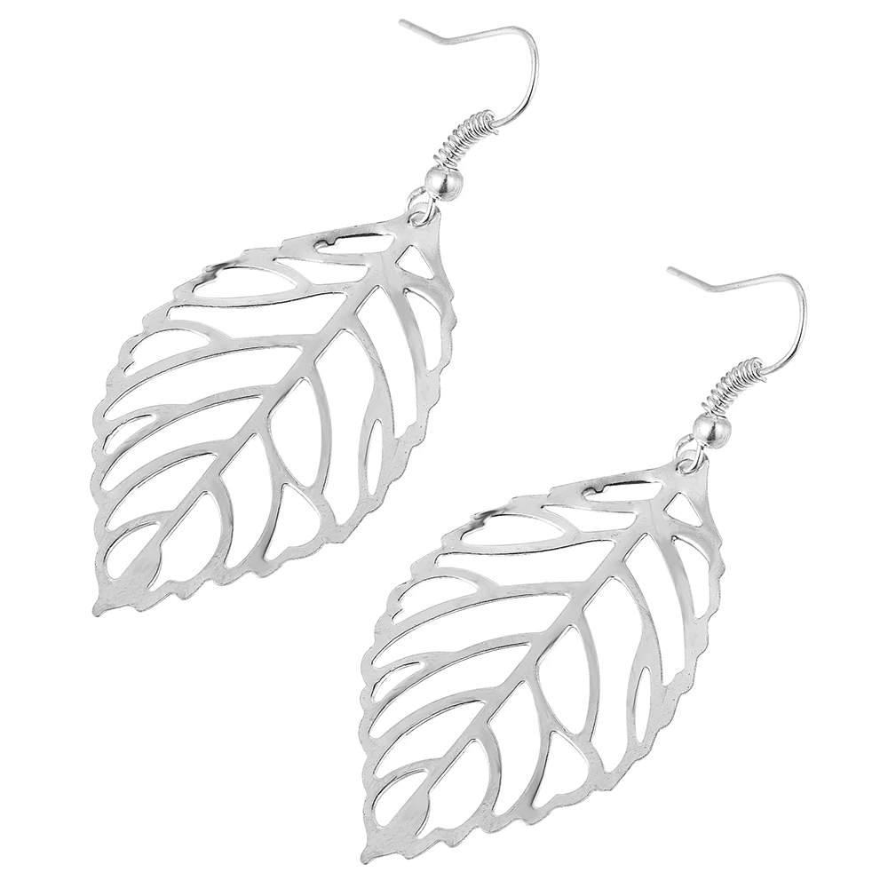 Fashion Sleek Minimalist Hooks Leaf Earrings for Women Simple Earrings Jewelry Charm Ear Earrings Female Pendientes Cortos - Окраска металла: ED308