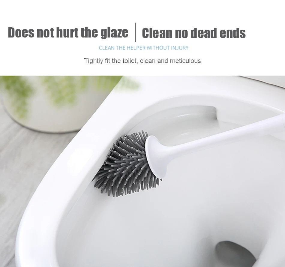 Щетка для унитаза резиновая головка держатель щетка чистки туалетной стены