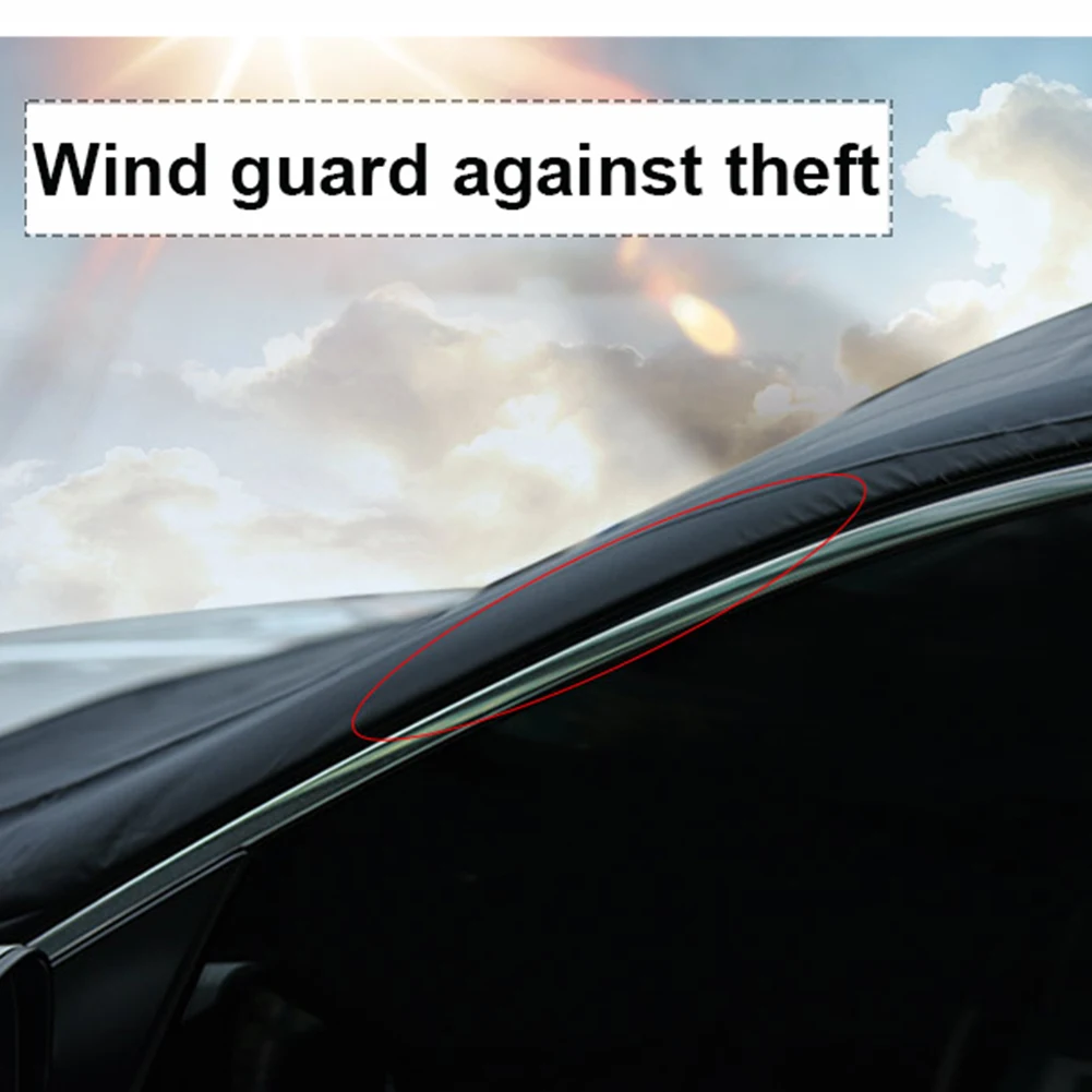 

Magnetic Edges Car Snow Cover, Frost Car Windshield Snow Cover, Frost Guard Protector,Waterproof Windshield ProtectorCar/SUV