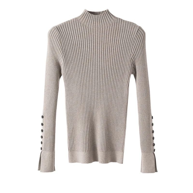 

Make more new winter warmth within half a turtleneck sets a knitted sweater knit a female render