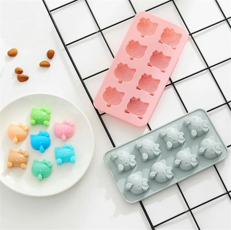 Милый Кот силиконовая форма для торта шоколадного мыла помадка сахарное