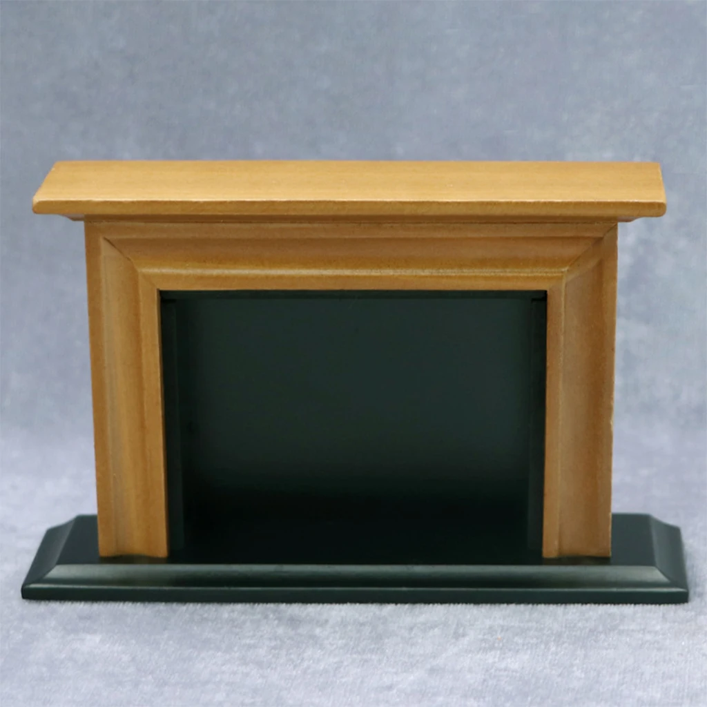 

1/12 Handmade Dollhouse Miniature Wooden Fireplace Furniture