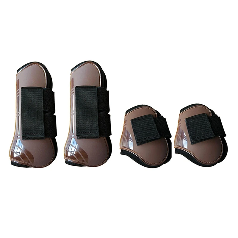 

Adjustable Front H-Ind Horse Leg Boots Equine Front Leg Guard Equestrian Tendon Protection Horse Hock Brace