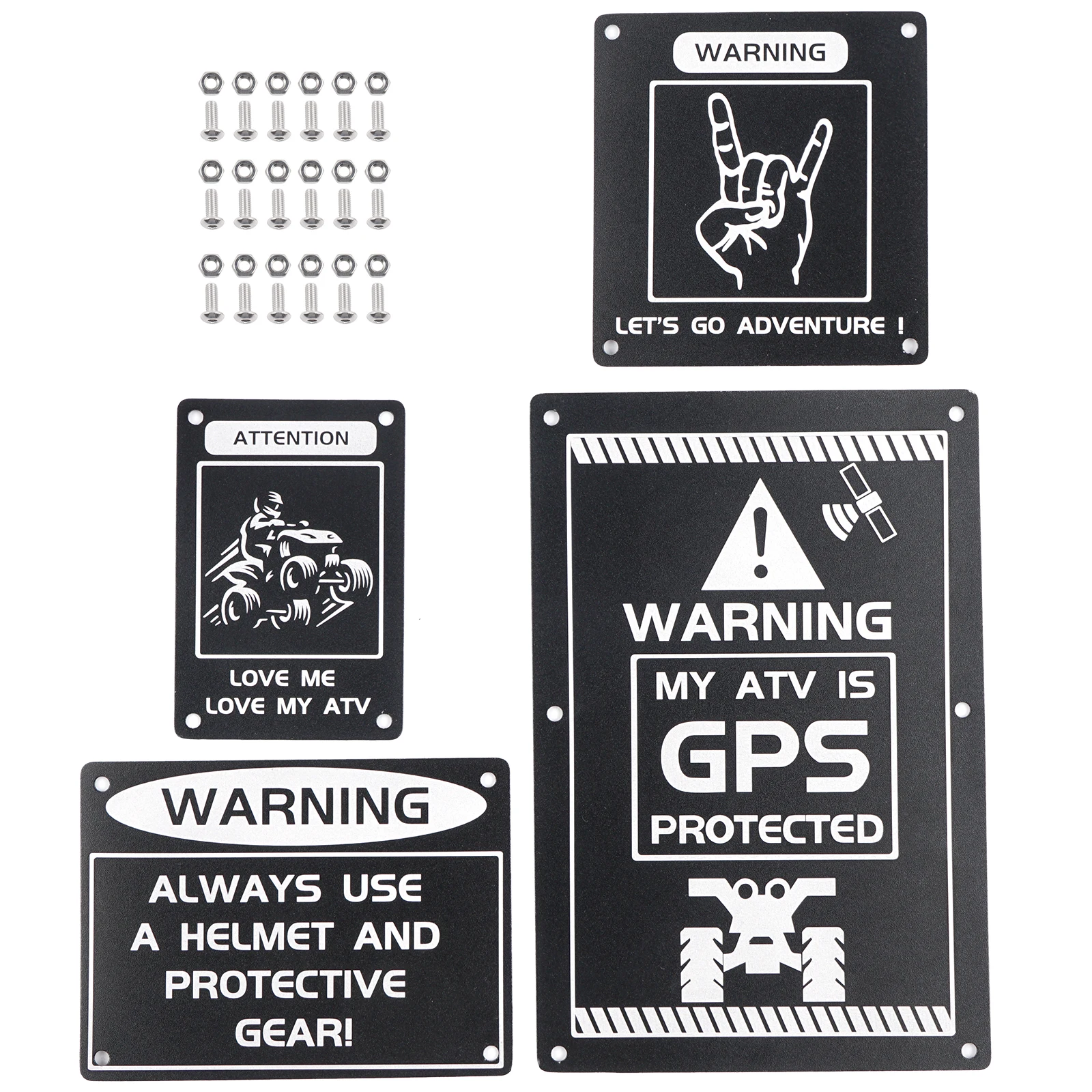 ATV Fender Warning Tag Plates Badges Decals Stickers For Yamaha YFZ450R 2014-2020 YFZ450 YFZ450R SPECIAL EDITION RAPTOR 700 700R