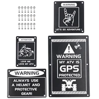 atv fender warning tag plates badges decals stickers for yamaha yfz450r 2014 2020 yfz450 yfz450r special edition raptor 700 700r