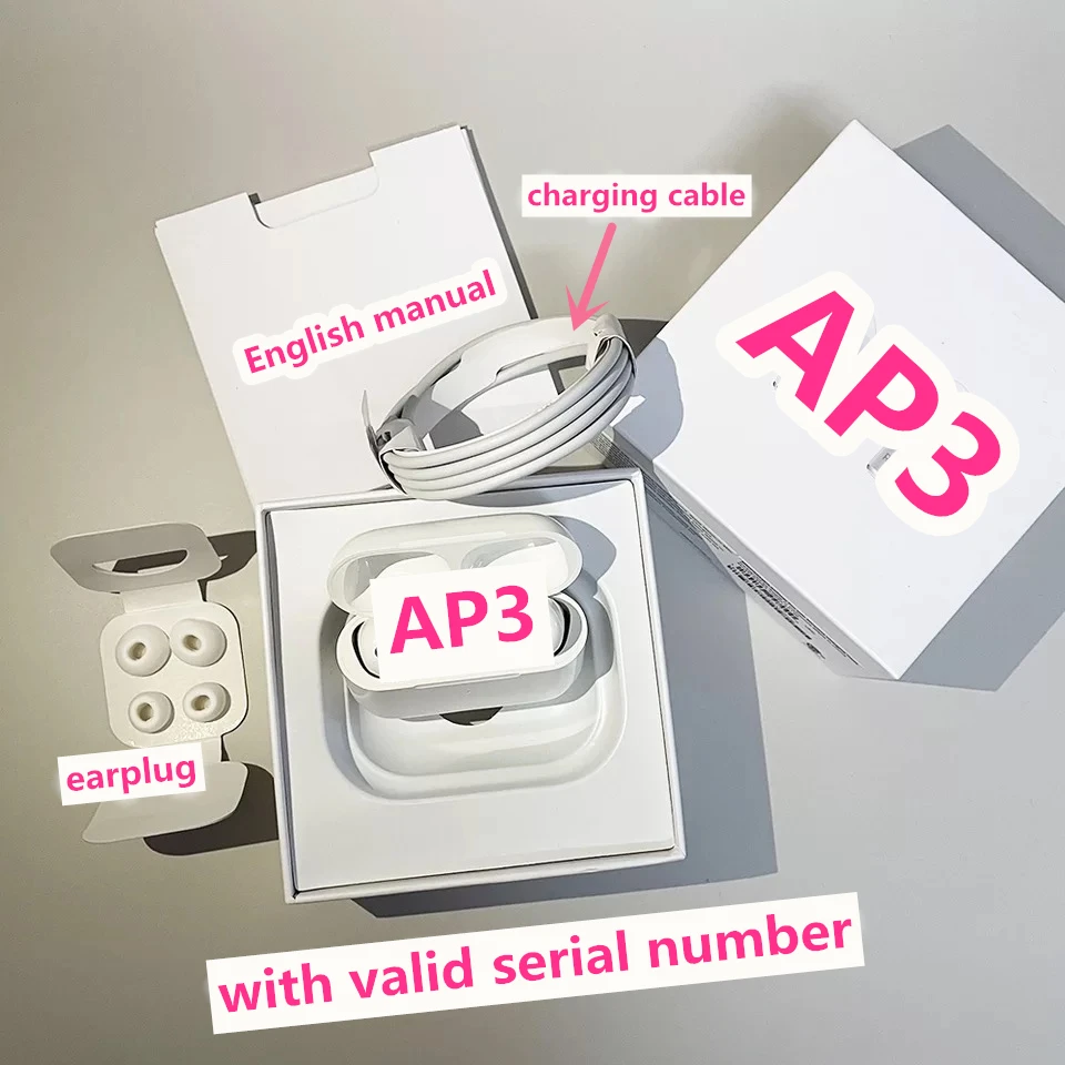 Bluetooth наушники AP3/AP2 Air Gen 3 H1 чип Беспроводная зарядка 2 го поколения с