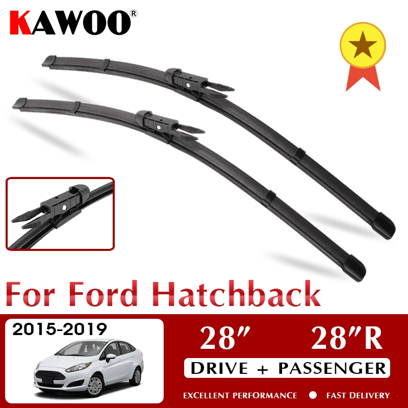 

Стеклоочистители KAWOO для Ford Hatchback 2015-2019 лобовое стекло аксессуары для переднего окна 28 "+ 28" R LHD RHD