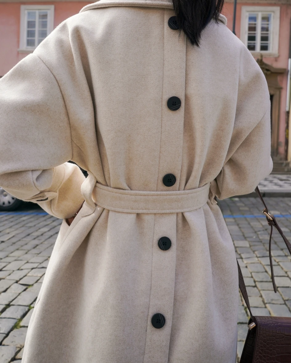 

autumn winter long wool coats woman solid thick warm woolen jacket korean elegant vintage overcoat women fall clothing 2020 tops