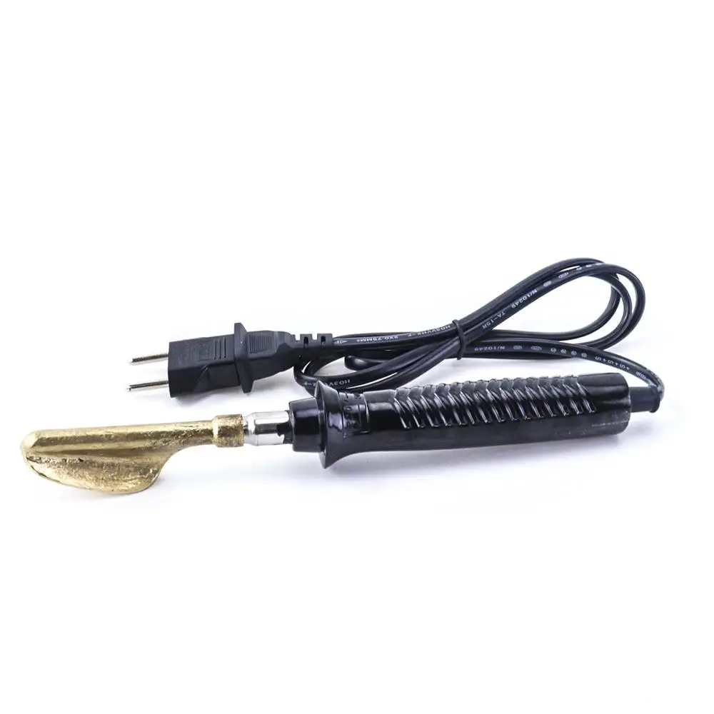 

Flat iron for automobile bumper repair and hot stapler for plastic welding