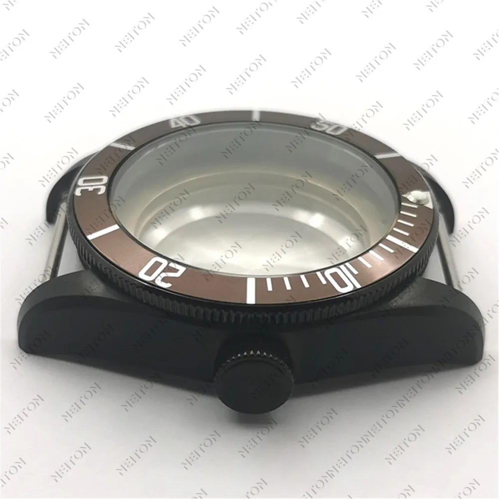 

NEITON 2010 41mm watch case ETA 2836 Miyota 8215 DG 2813 ST 1612 stainless steel 22mm sapphire glass