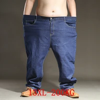 large size men jeans 200kg plus size 10xl 11xl 12xl 13xl autumn and winter pants large stretch straight 50 54 56 58 black jeans