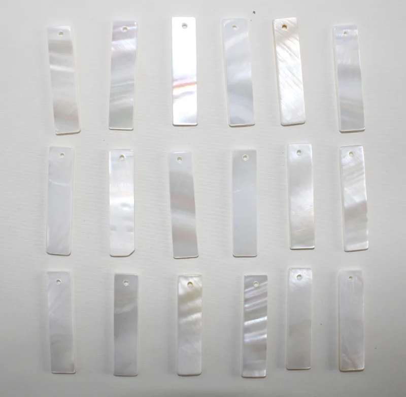 Натуральная ракушка ручной работы резная подвеска прямоугольной формы для