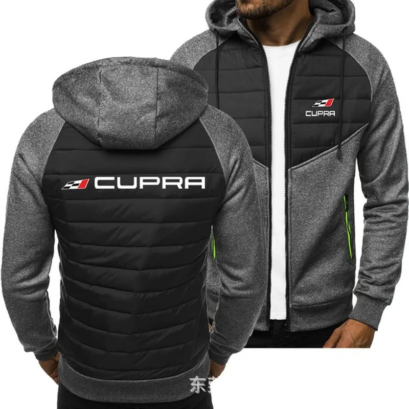 

2021 New Men Hoodies cupra Logo Spring Autumn Jacket Casual Sweatshirt Long Sleeve Zipper Hoody