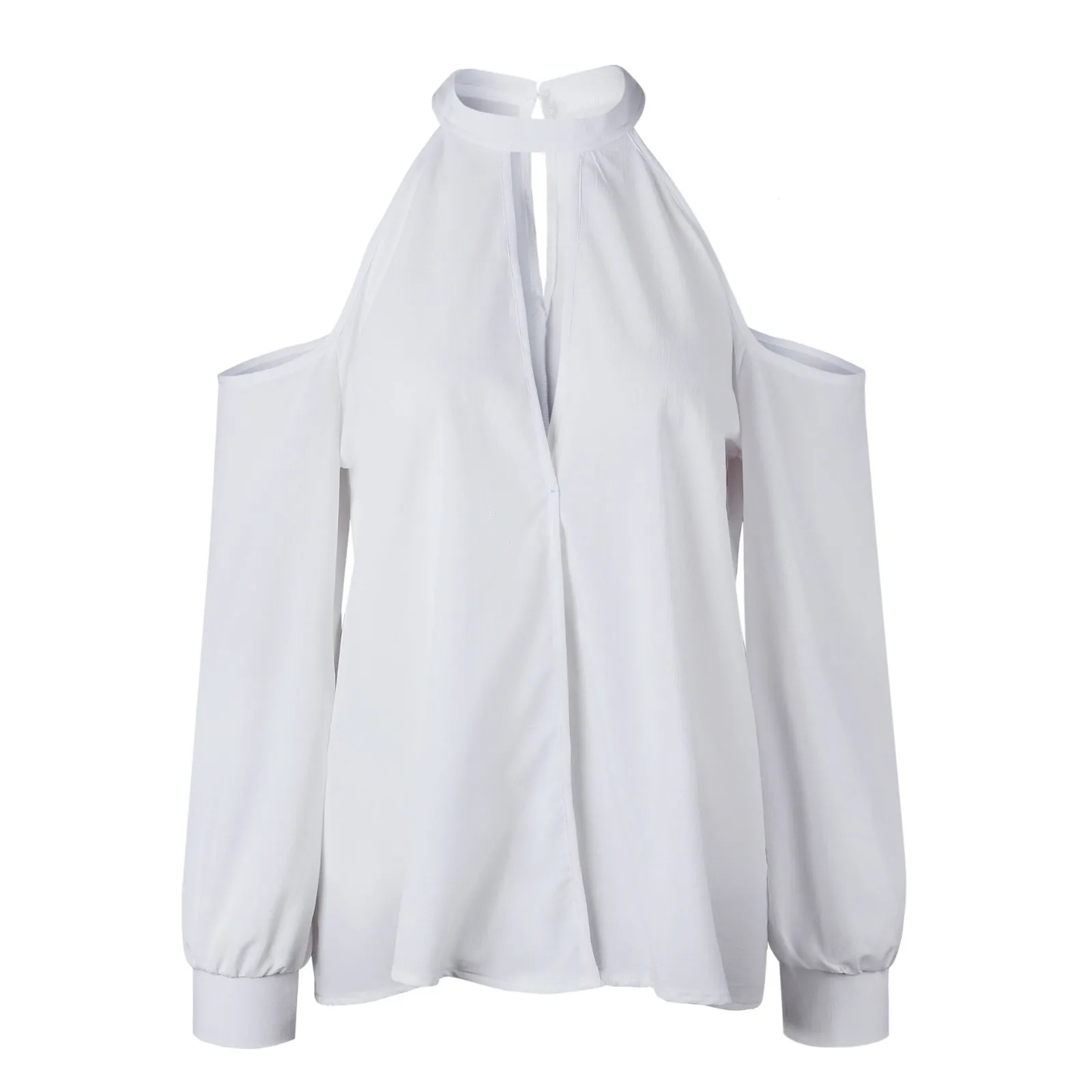 Женская рубашка с длинным рукавом CHAMSGEND женская блузка из полиэстера Сексуальная